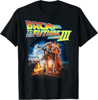 Back To the Future Three Movie Poster T-Shirt