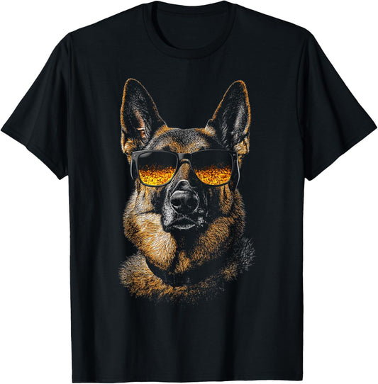 German Shepherd Dog Pet Artwork Sunglasses German Shepherd T-Shirt