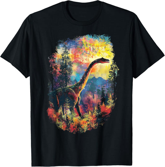 Apatosaurus Dinosaur Motif Artwork Apatosaurus T-Shirt
