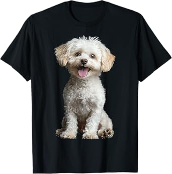 Maltipoo Dog Motif Pet Artwork Maltipoo T-Shirt