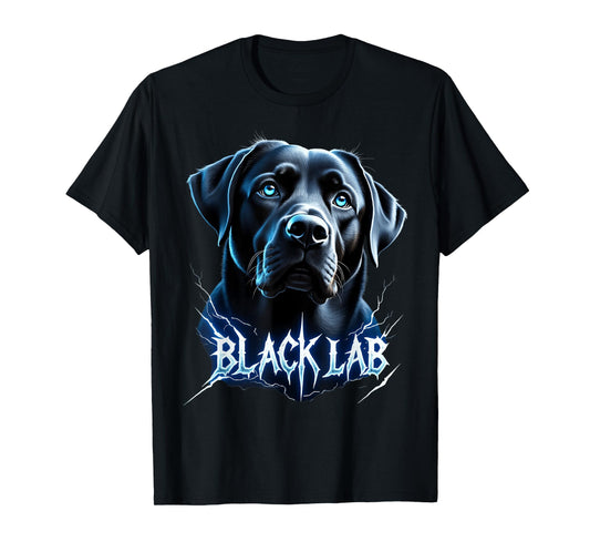 Funny Black Labrador Lover Design Heavy Metal Black Lab T-Shirt