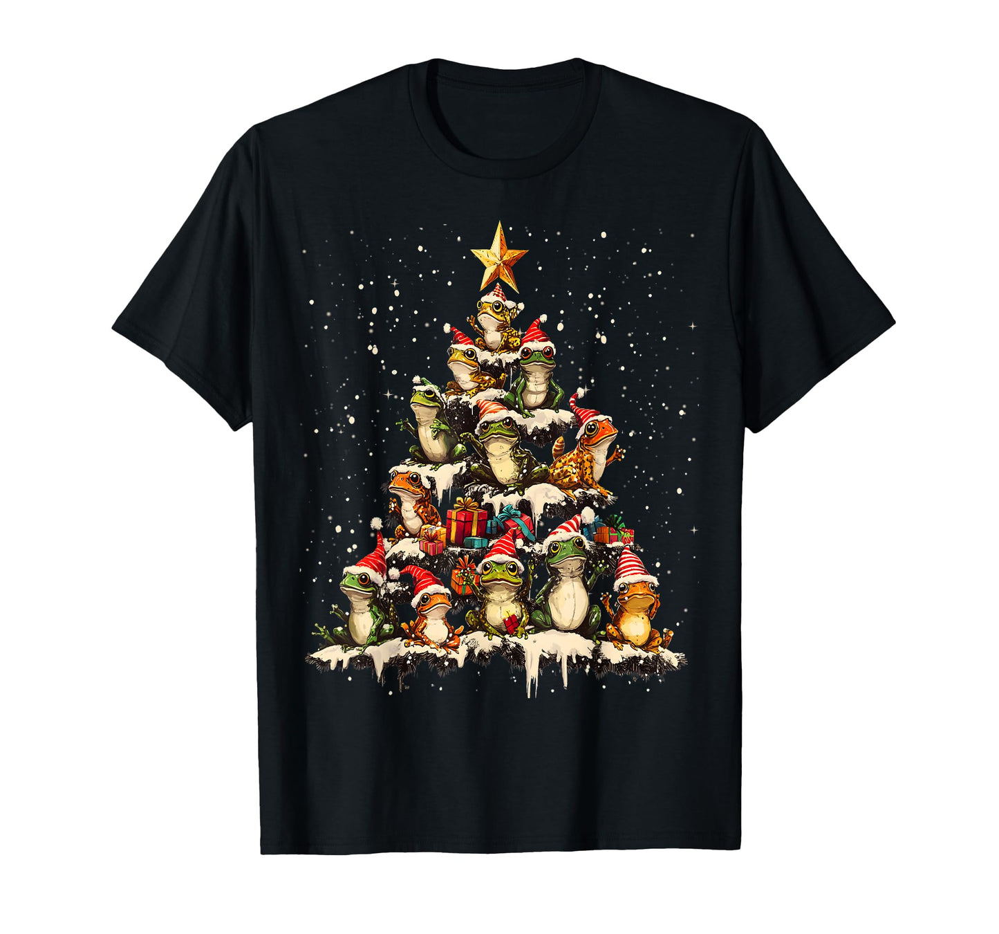 Frog Christmas Tree Ornament Decor Xmas T-Shirt