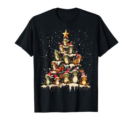 Frog Christmas Tree Ornament Decor Xmas T-Shirt