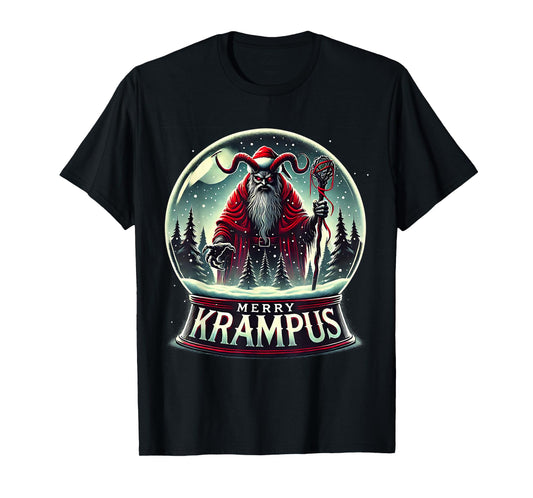 Krampus Is Coming To Town Horror Merry Krampus Christmas T-Shirt