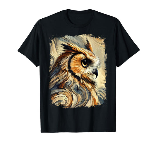 Abstract Owl Colourful and Elegant Artwork T-Shirt