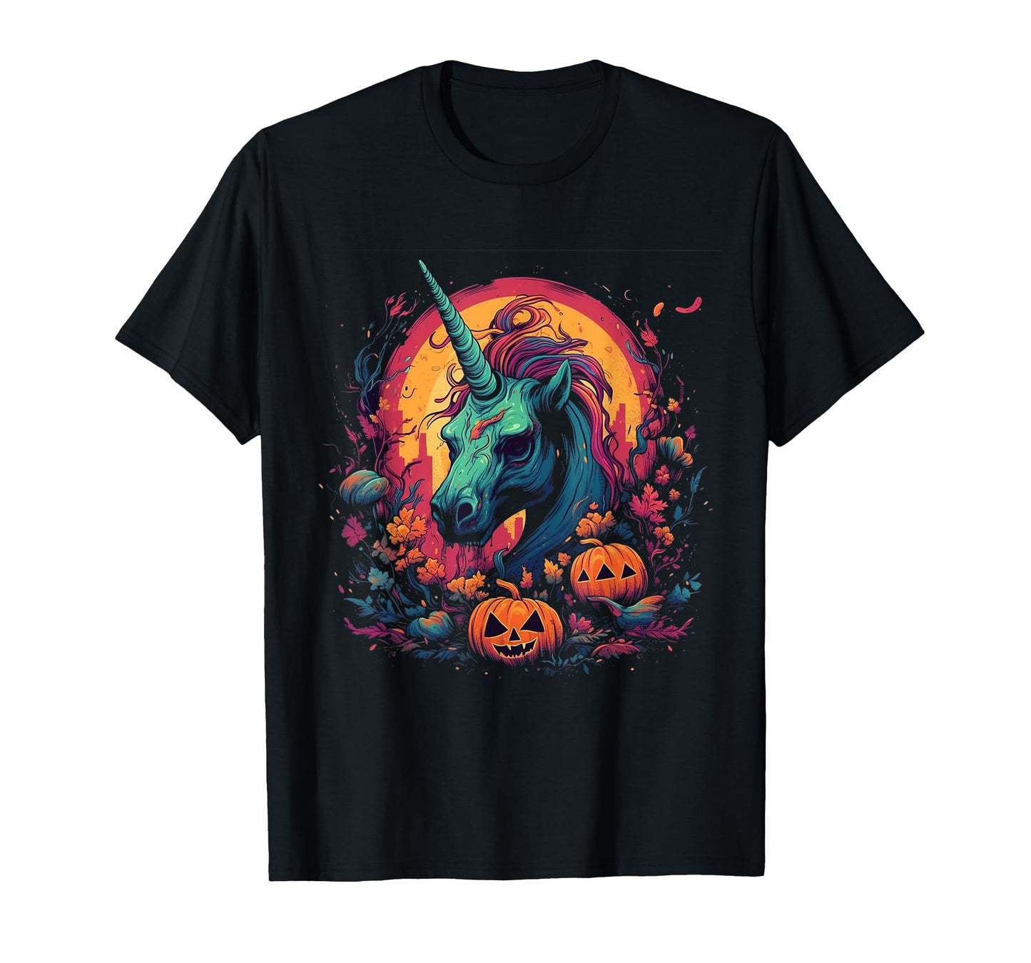Zombie Unicorn Halloween Costume Magical Women Girls T-Shirt