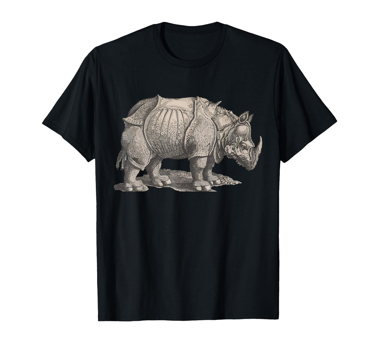 Rhinoceros by Albrecht Durer Famous Rhino Woodcut print Tee