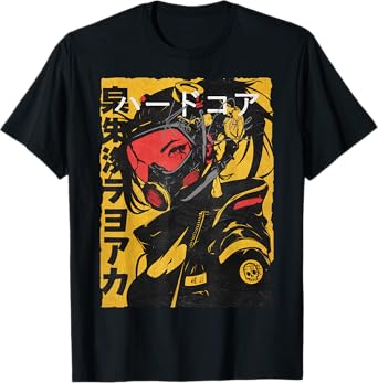 Japanese Streetwear Cyberpunk Y2K Techwear Retro Manga Anime T-Shirt