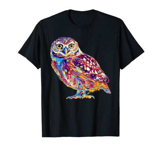 Burrowing Owl Psychedelic T-Shirt