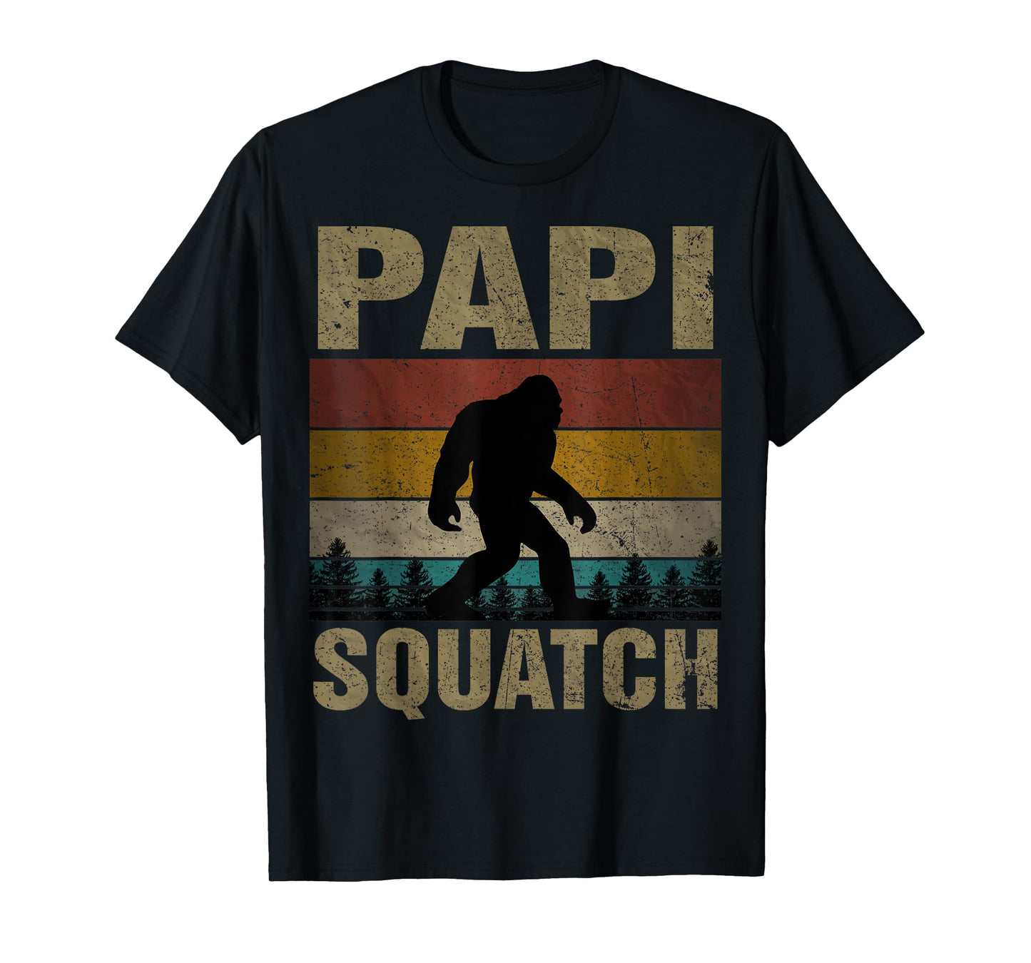 Papi Squatch Bigfoot Papi Sasquatch Yeti Family T-Shirt