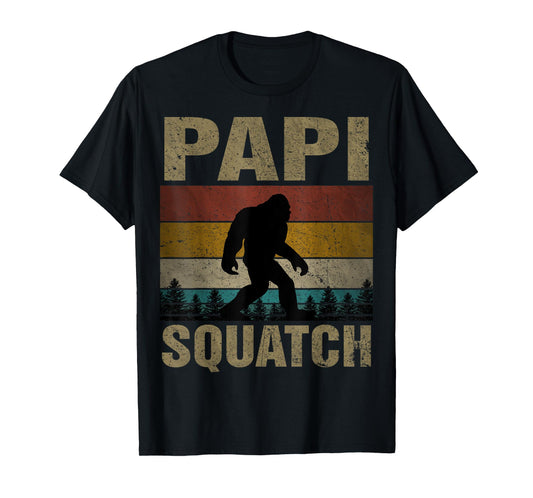 Papi Squatch Bigfoot Papi Sasquatch Yeti Family T-Shirt