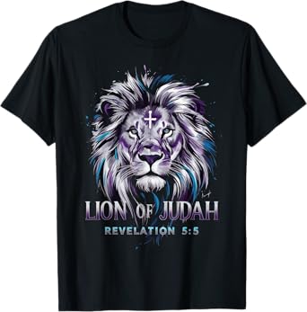 Jesus Lion of Judah Christian Faith for Men and Women T-Shirt