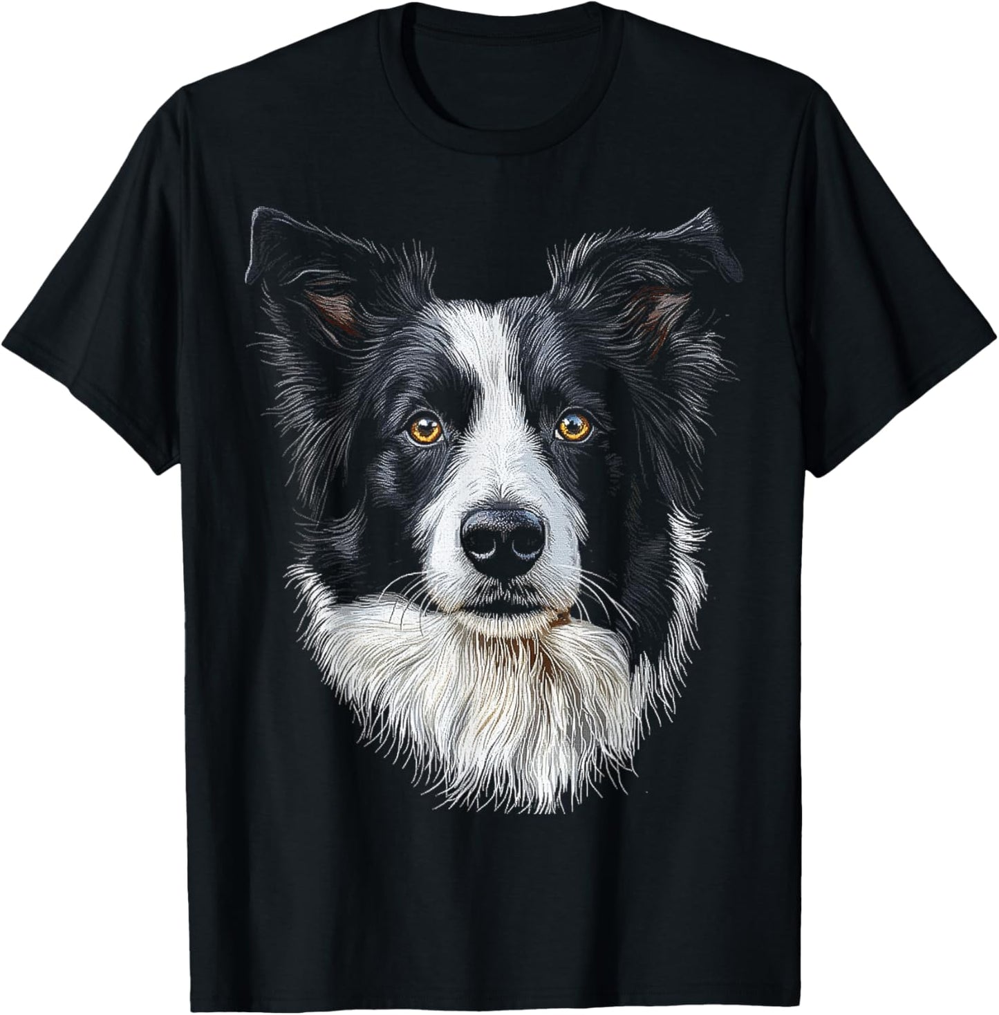 Border Collie Dog Motif Pet Mandala Border Collie T-Shirt