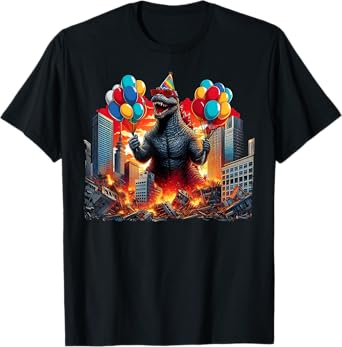 Kaiju Birthday Party Japanese Art Lovers Monster Movie Gifts T-Shirt
