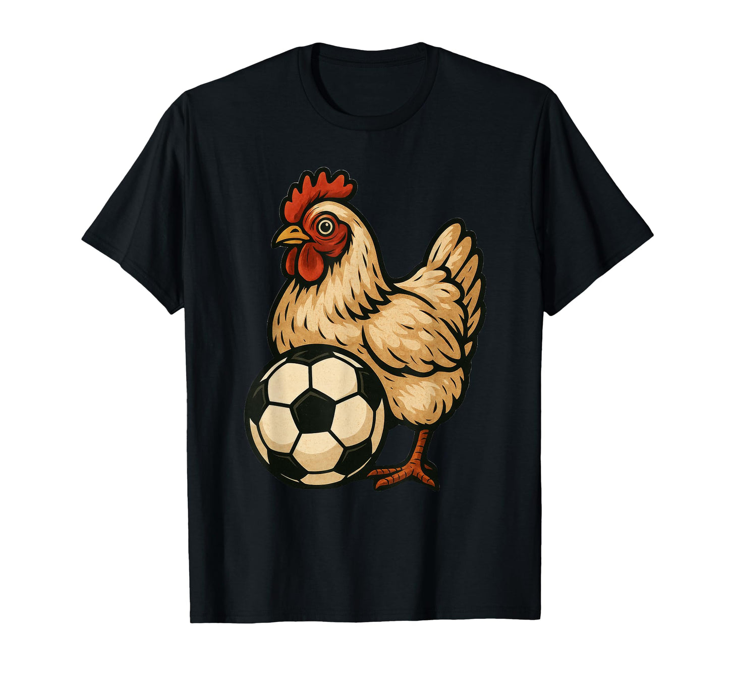 Funny Chicken Soccer T-Shirt