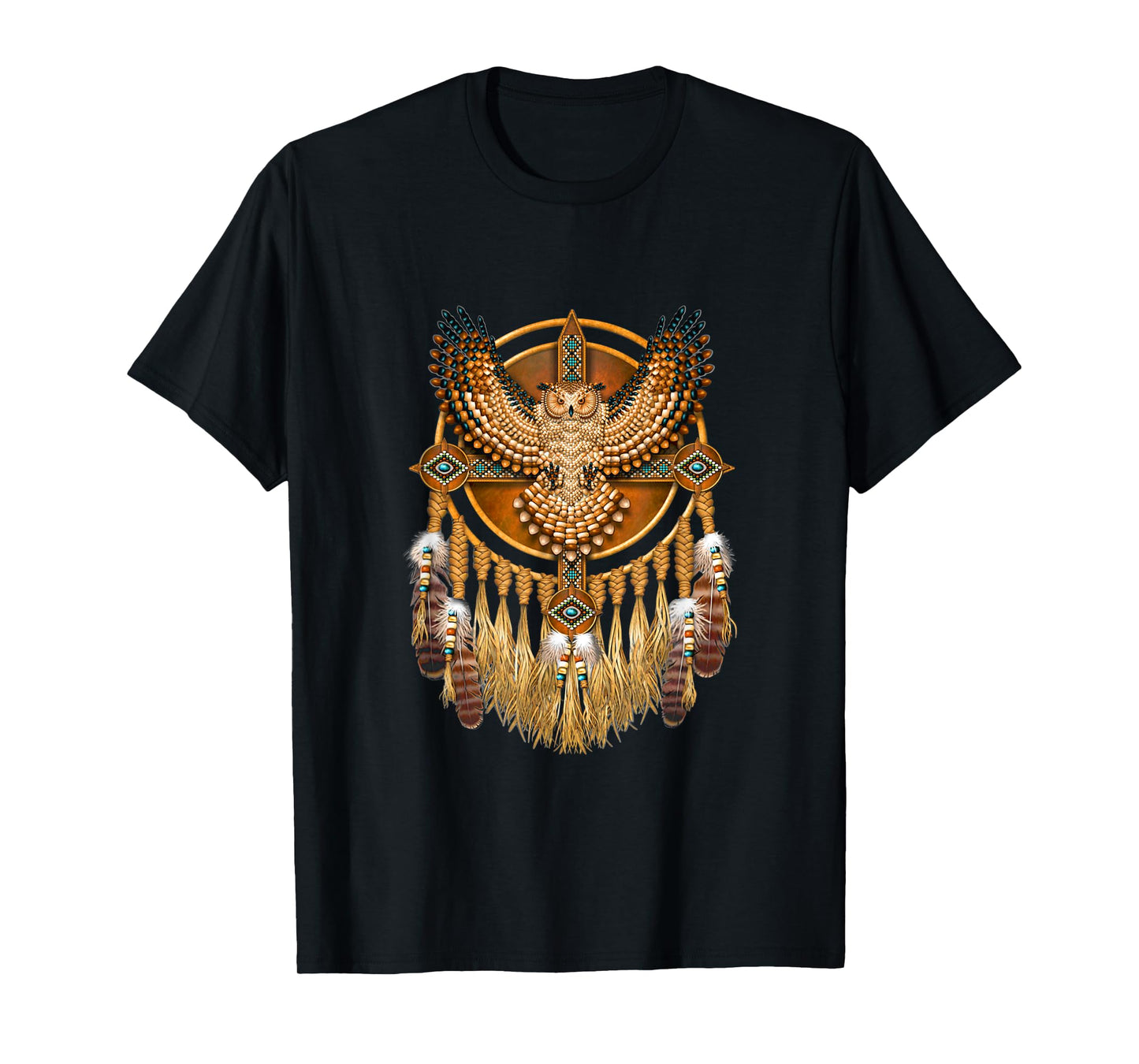 Native American Tribal Art Owl, Mystic owl T-Shirt