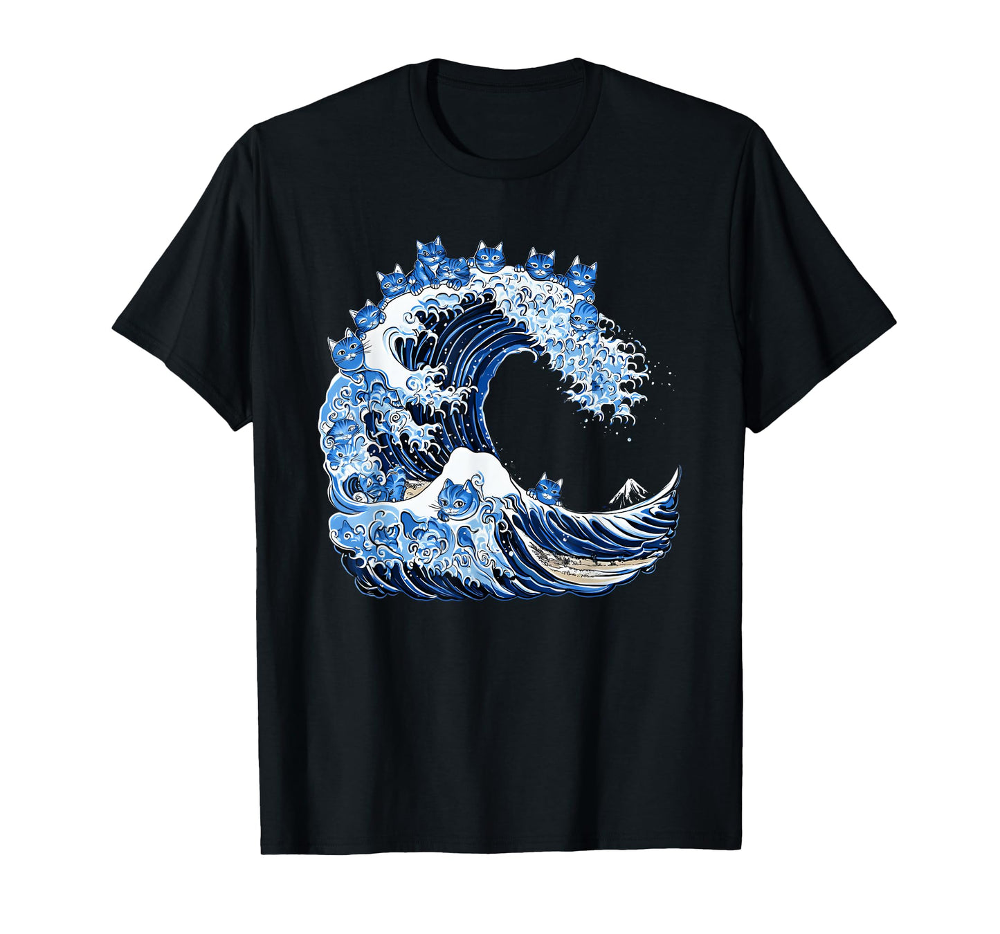Cute Wave of Blue Cats for Kamala T-Shirt