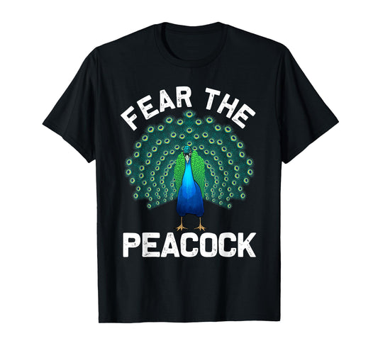Funny Peacock Art For Men Women Colorful Peacock Bird Lover T-Shirt