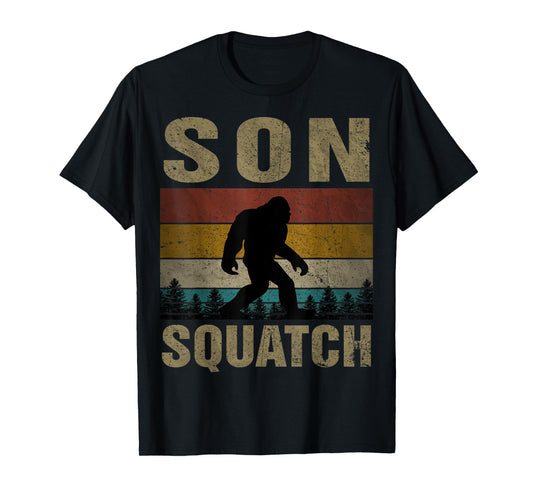 Son Squatch Bigfoot Son Sasquatch Yeti Family Matching T-Shirt