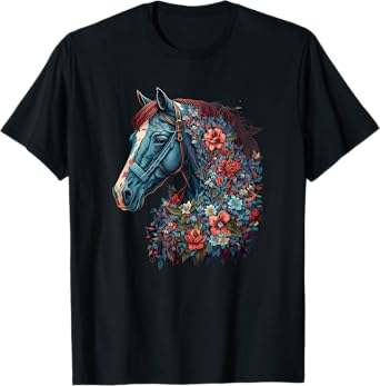 Horse Women kids Girls Riding Horse Lover T-Shirt