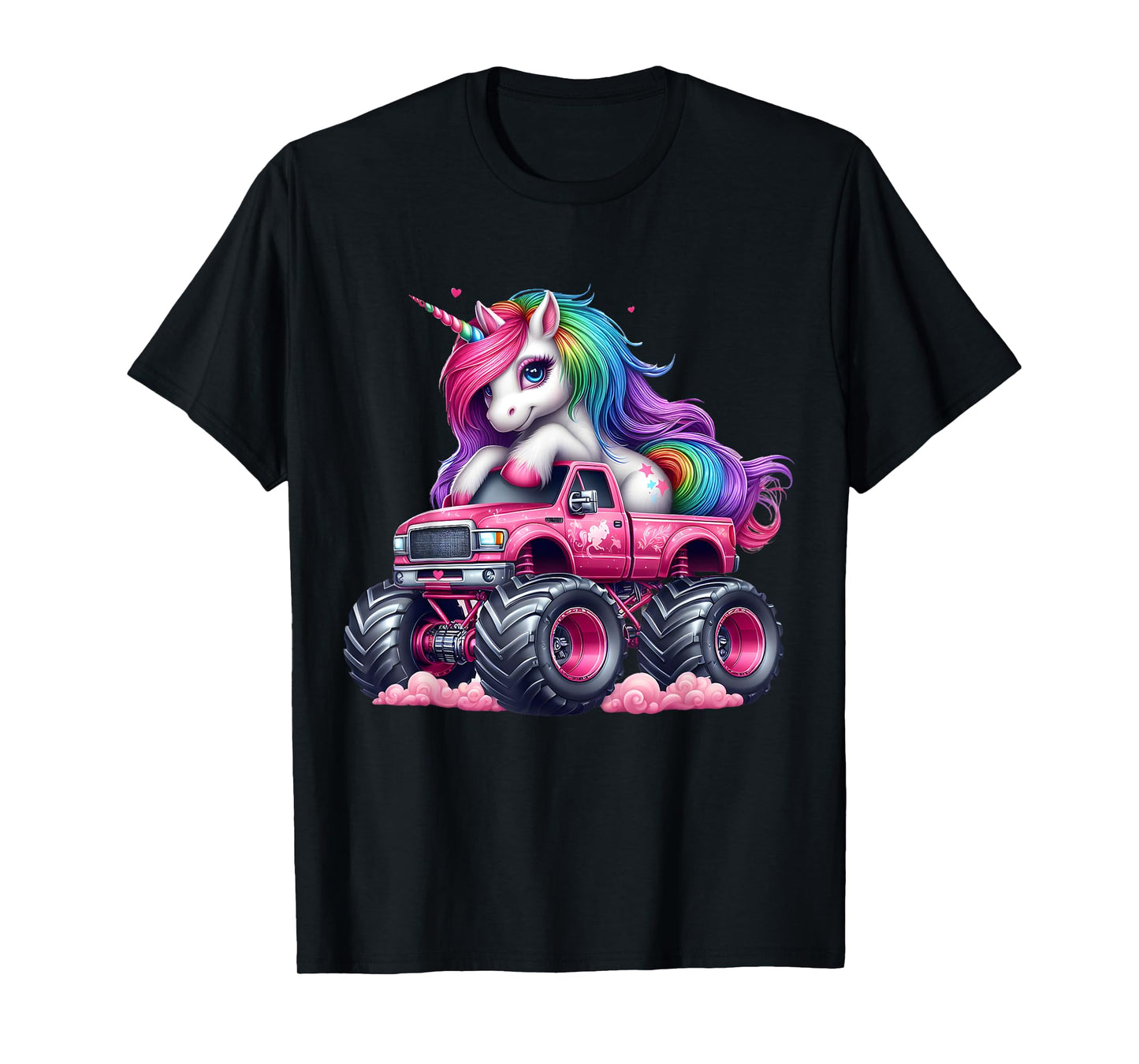 Monster Truck Unicorn Birthday Party Monster Truck Girl T-Shirt
