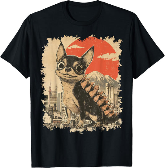 Chihuahuazilla (A chihuahua as a Japanese Monster) T-Shirt
