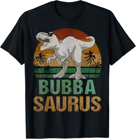 Bubbasaurus Dinosaur Bubba Saurus Vintage Father's Day T-Shirt