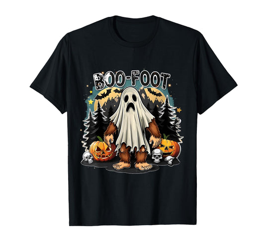 Boo Foot Funny Bigfoot Ghost Halloween Costume T-Shirt