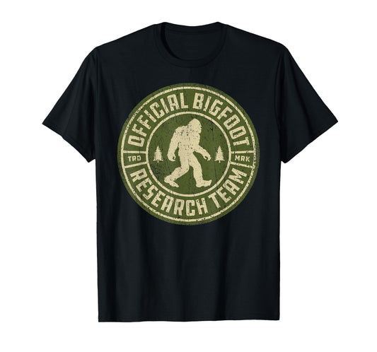 Bigfoot Research Team Retro Vintage Sasquatch Men Women T-Shirt