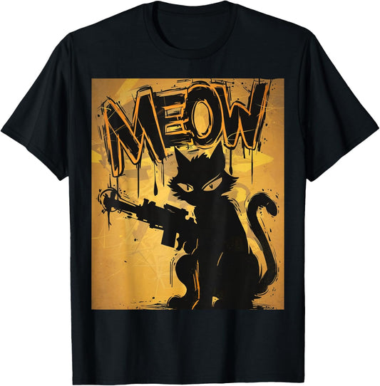 Meow Cat at War T-Shirt