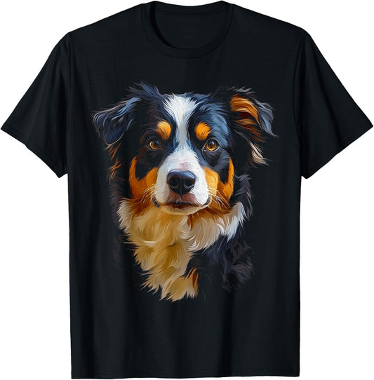 Australian Shepherd Dog Pet Artwork Australian Shepherd T-Shirt