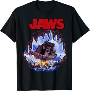 Jaws Mouth View Of Orca Poster Style T-Shirt