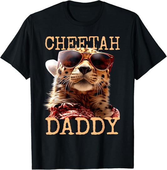 Cheetah Daddy Papa Fathers Day Wild Cat Dad Cheetahs Father T-Shirt