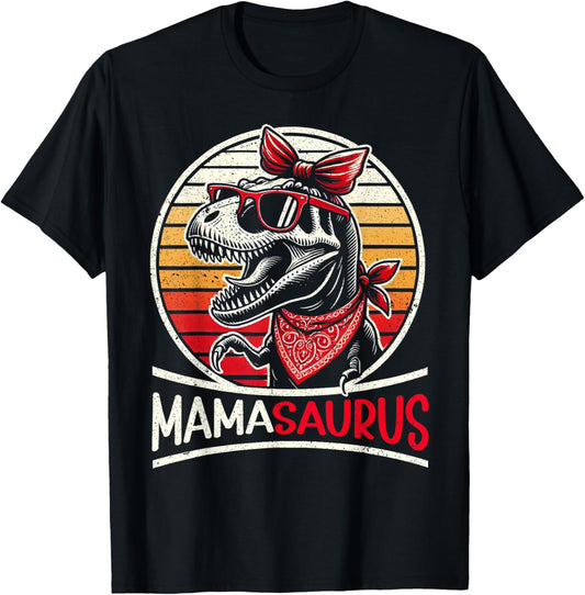 Mamasaurus T Rex Dinosaur T-Rex Mama Saurus Retro Women T-Shirt