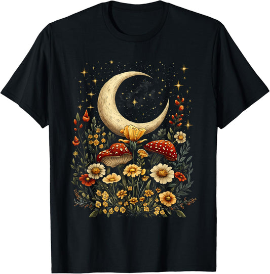 Aesthetic Goblincore And Cottagecore Mushroom Graphic T-Shirt