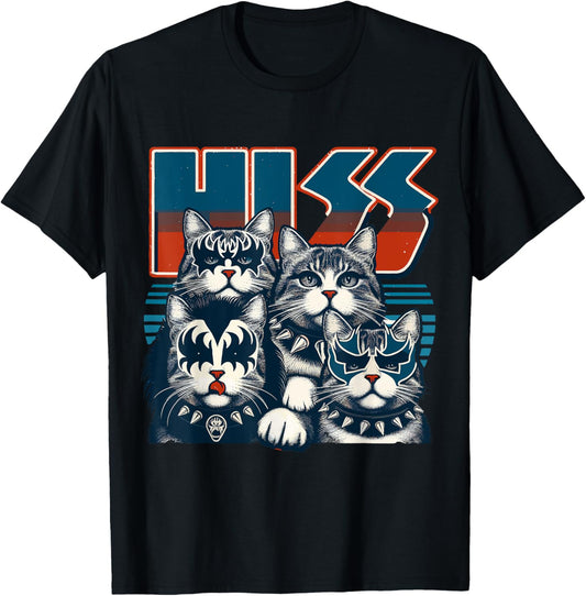Cat Hiss, Funny Cat Lover, Cat Owner, Cat Humor T-Shirt