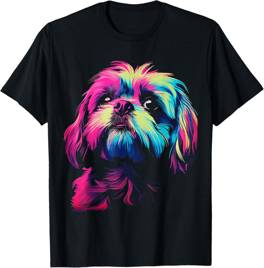 Shih Tzu Graphic Pet Illustration Dog Shih Tzu T-Shirt