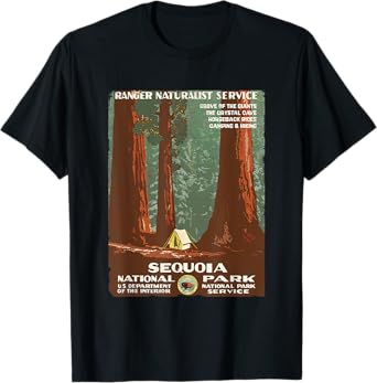 Vintage Poster Shirt-Sequoia National Park T-Shirt