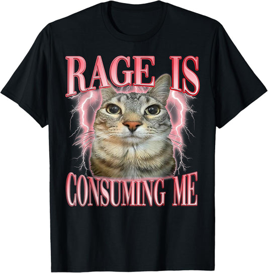 Silly Staring Cat Meme Women Men T-Shirt