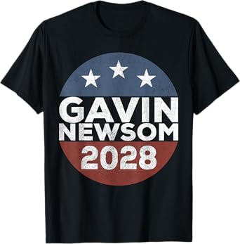 Retro Gavin Newsom Merch 2028 Gavin Newsom 2028 T-Shirt