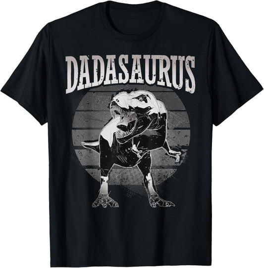 Dadasaurus Funny Dad Shirt Dinosaur Lover T Rex T-Shirt