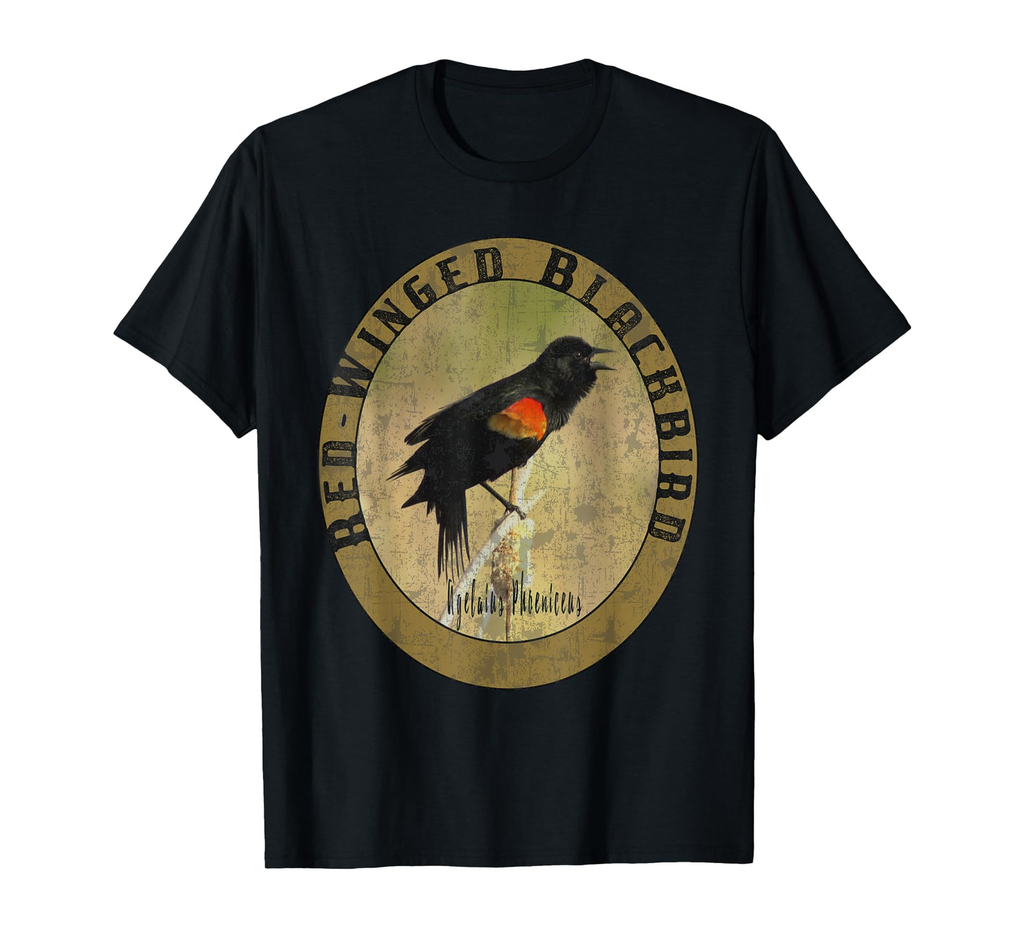 Birdwatcher Birder Nature Lover Gift Red Winged Blackbird T-Shirt