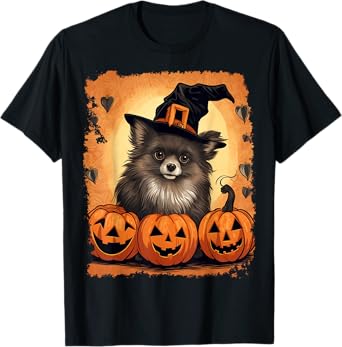 Dog Halloween Pomeranian T-Shirt