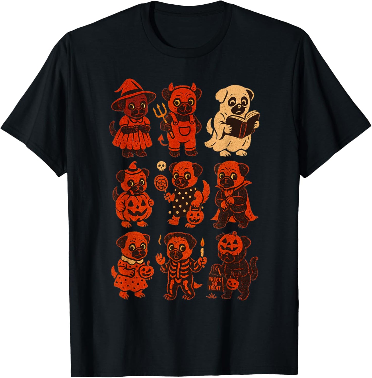 Cute Halloween Pug Costumes for Fun Fall Festivities T-Shirt