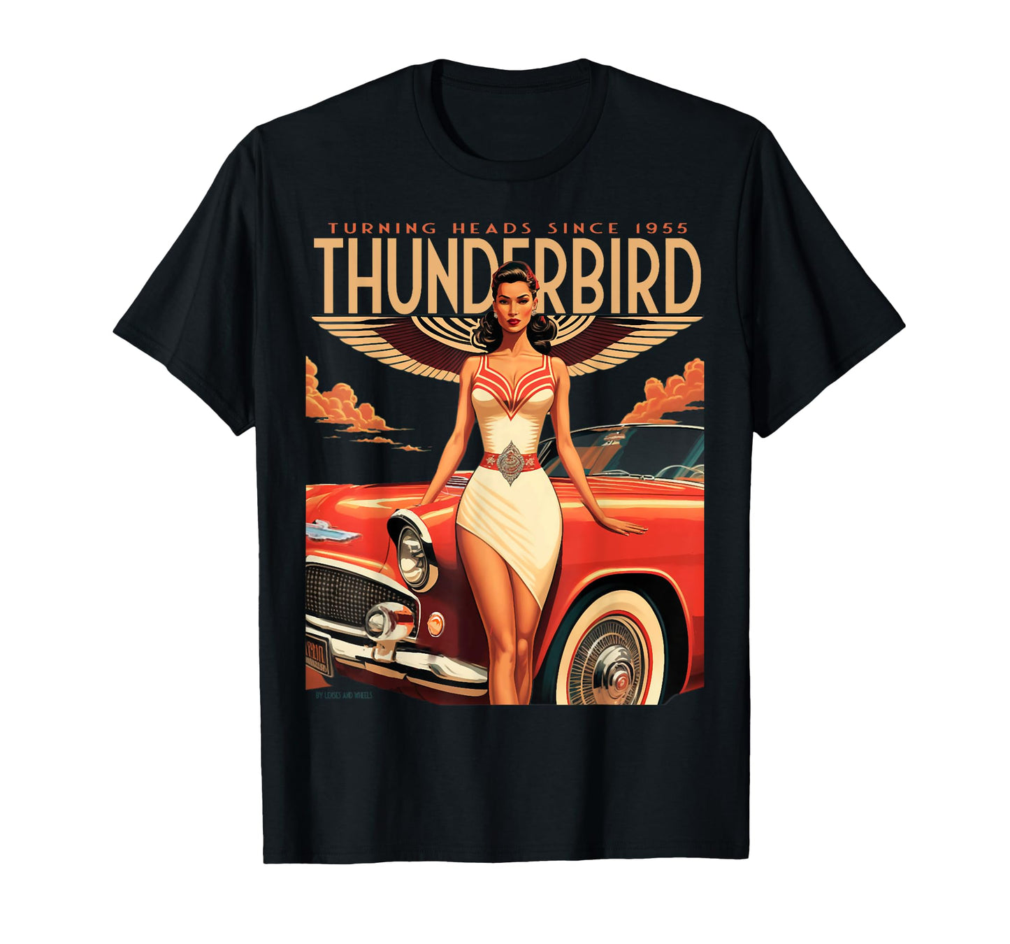 1955 1956 1957 vintage thunder bird chevys truck classic car T-Shirt