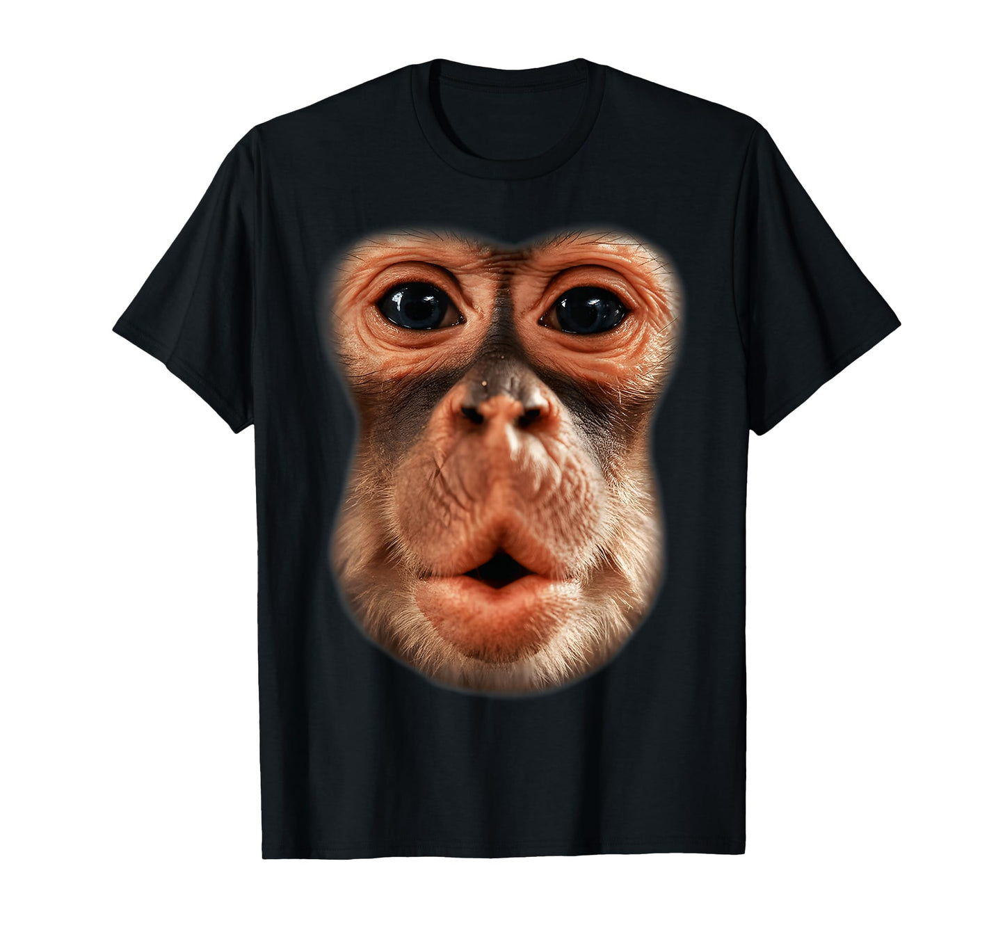 Funny Monkey Face Breath Men Boy Kid Halloween Costume T-Shirt