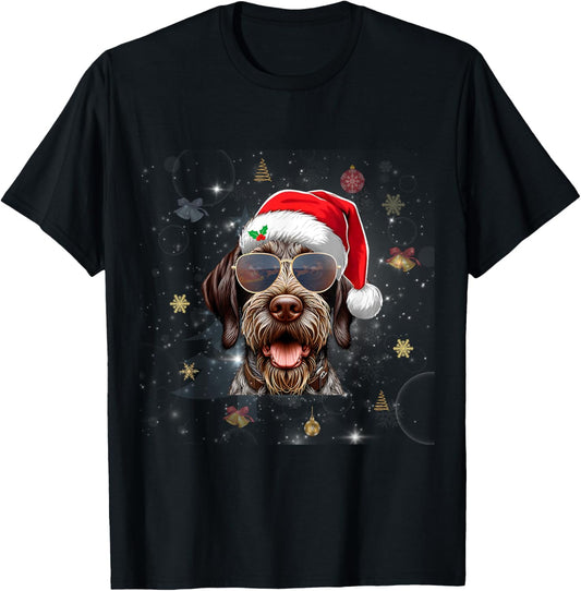 German Wirehaired Pointer Dog Lover Men Women Kids Christmas T-Shirt