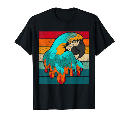 Retro Macaw Parrot T-Shirt