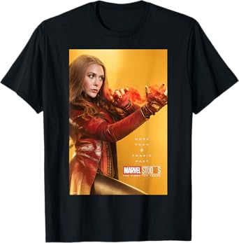 Marvel Studios 10 Years Scarlet Witch Poster Graphic T-Shirt T-Shirt