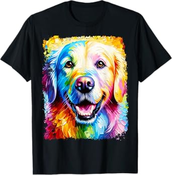 Golden Retriever Rainbow T-Shirt